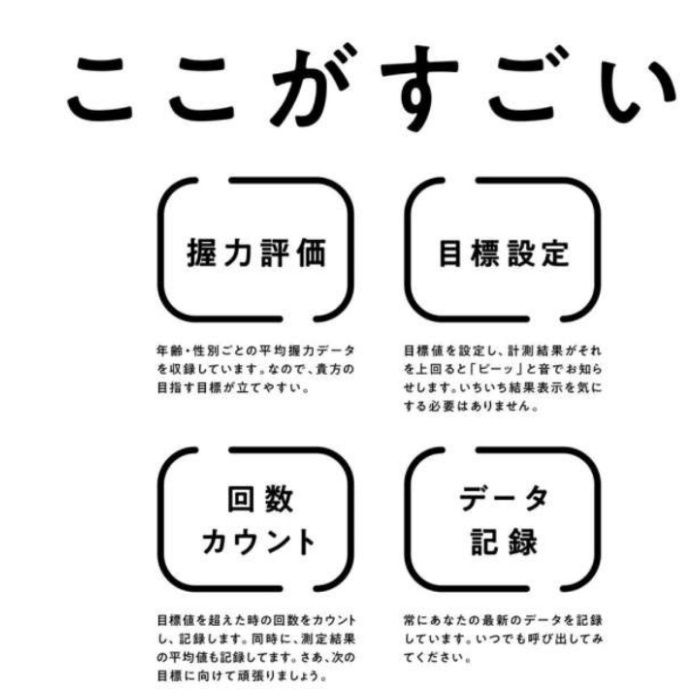 La-VIE デジタル握力計 3B-3267の説明画像3