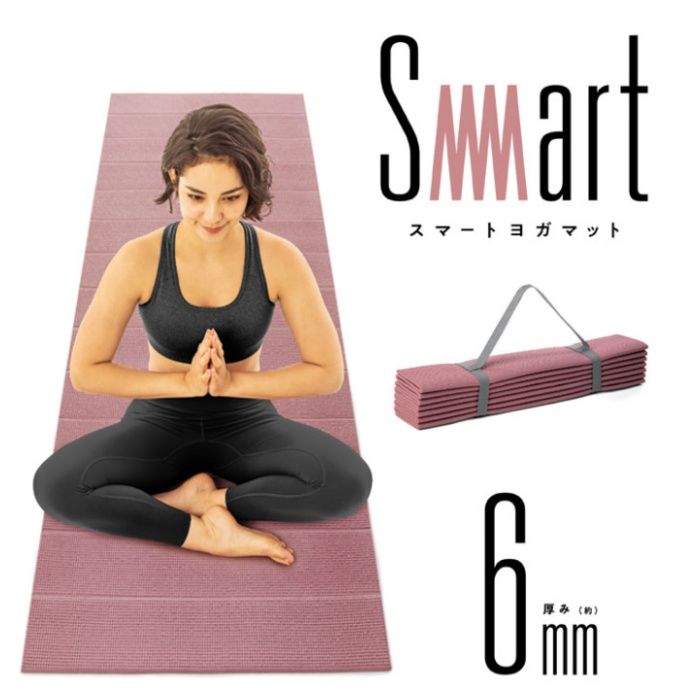 La-VIE スマートヨガマット6mm ダスティピンク 3B-4119