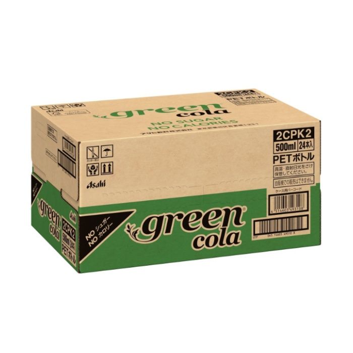 アサヒ飲料 green　cola 500ml×24本　ケース