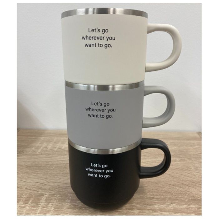 ナフコ スタッキングマグ ブラック BK 360mlの説明画像3