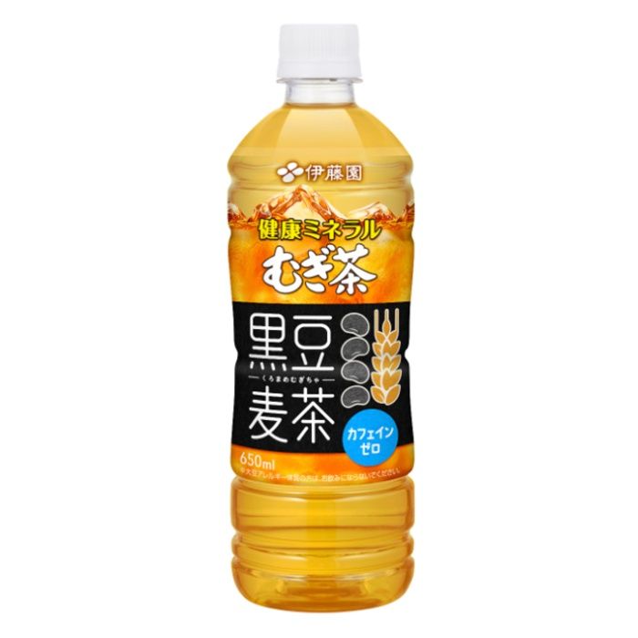 伊藤園 健康ミネラルむぎ茶　黒豆麦茶 650ml×24本　ケースの説明画像2