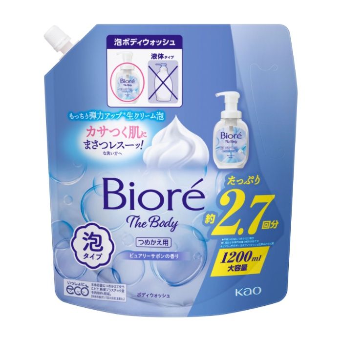 ビオレu ザ ボディ 泡タイプ ピュアリーサボン 大型詰替 1200ml
