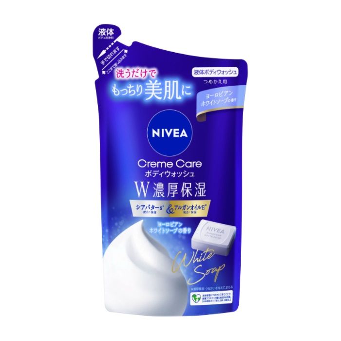 花王 ニベアクリームケアボディウォッシュW濃厚保湿 ソープ　つめかえ340ML