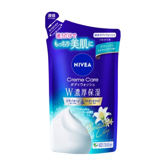 花王 ニベアクリームケアボディウォッシュW濃厚保湿 リリー　つめかえ340ML
