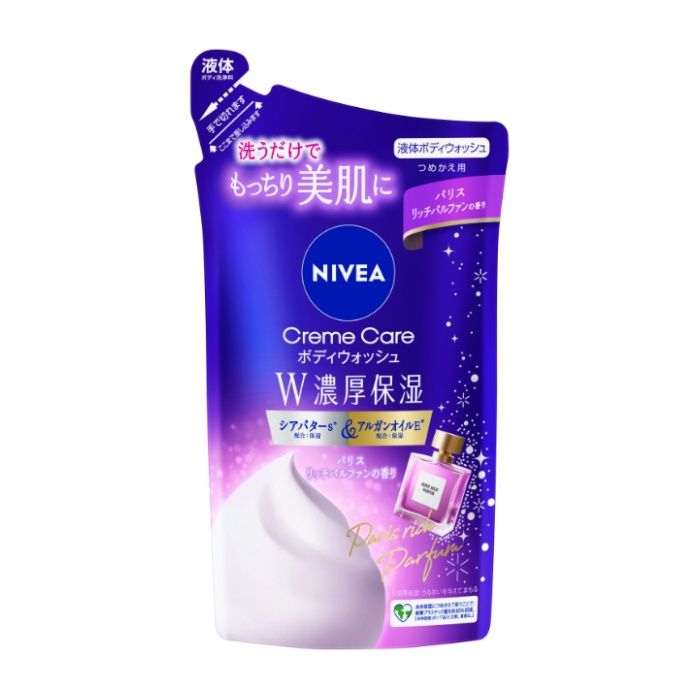 花王 ニベアクリームケアボディウォッシュW濃厚保湿 パリスリッチパルファン詰替340ML
