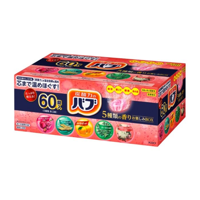 花王 バブ　5種類の香リBOX バラエティ60錠