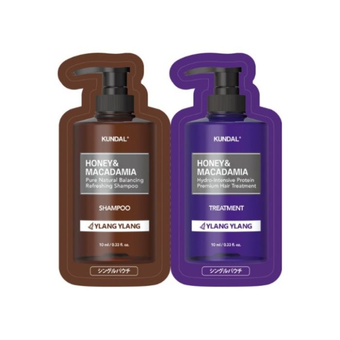 KUNDAL クンダル ハニー&マカダミア シャンプー+トリートメント トライアルサイズ イランイランの香り  10ml+10ml