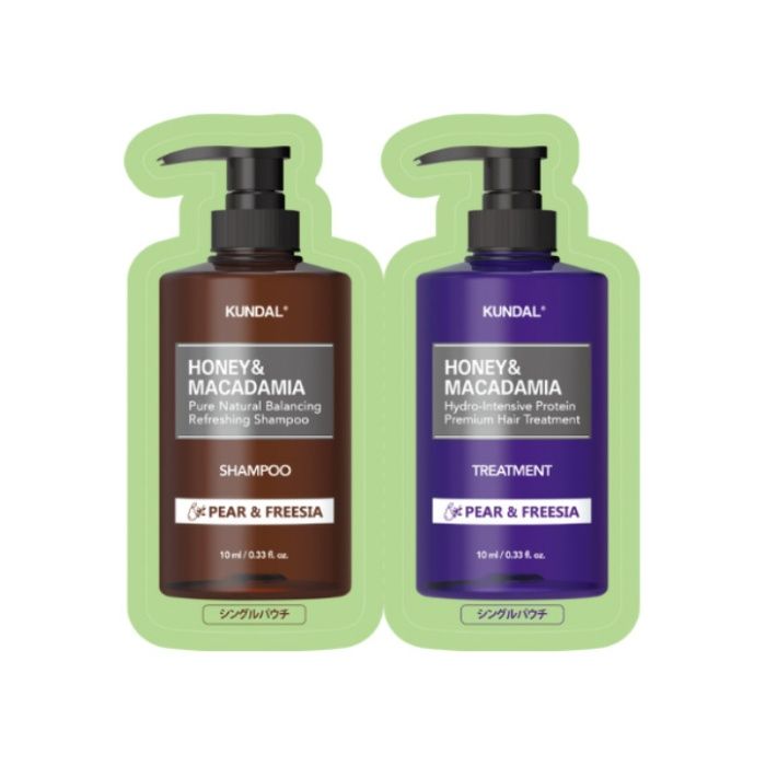 KUNDAL クンダル ハニー&マカダミア シャンプー+トリートメント トライアルサイズ ペアー&フリージアの香り  10ml+10ml