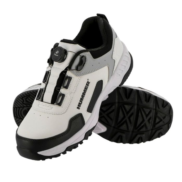 HUMMER HM-S7D ダイヤルワークシューズ ホワイト 25.0cm
