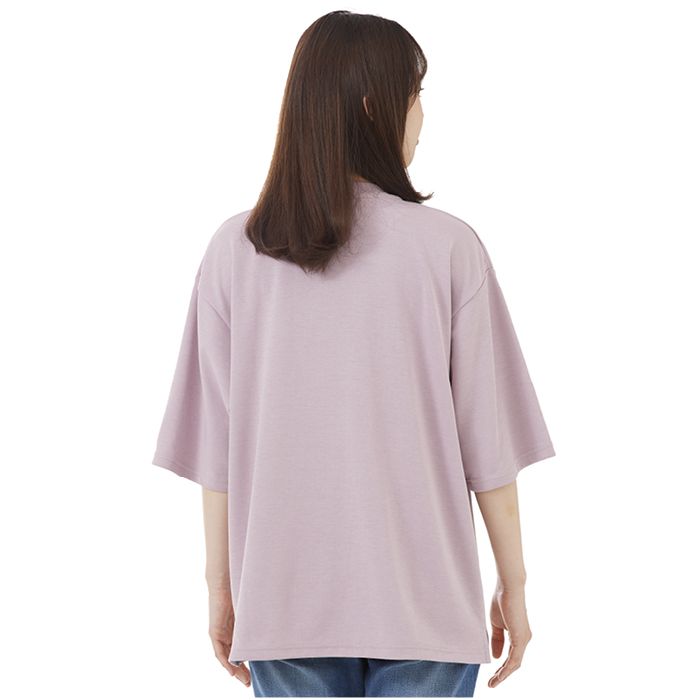 ナフコ CVCポンチ半袖Tシャツ NAF-200 ピンク Lの説明画像2