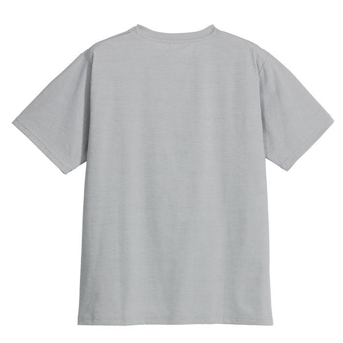 ナフコ 綿ライク半袖Tシャツ NAF-201 ライトグレー Lの説明画像4