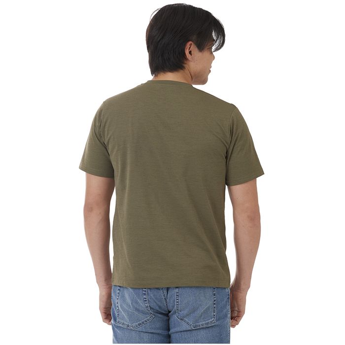 ナフコオリジナル 綿ライク半袖Tシャツ NAF-201 カーキ  3Lの説明画像2