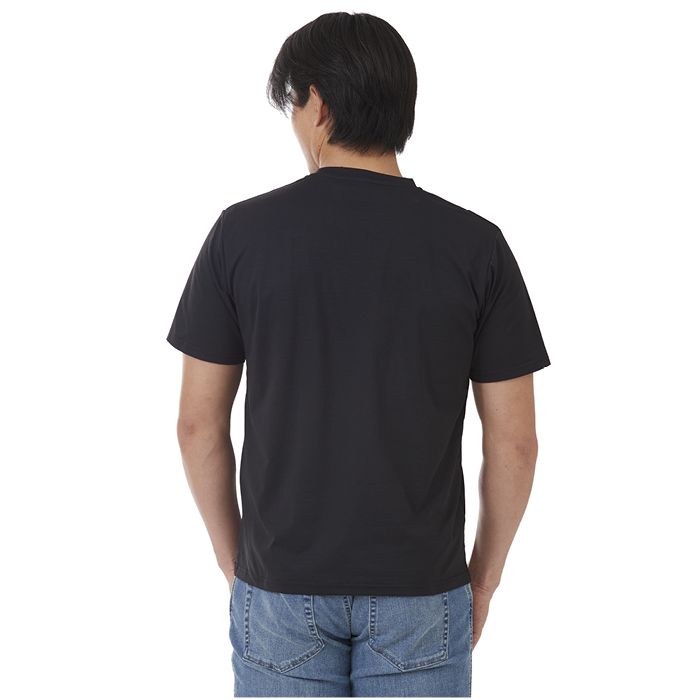 ナフコオリジナル 綿ライク半袖Tシャツ NAF-201 ブラック  3Lの説明画像2