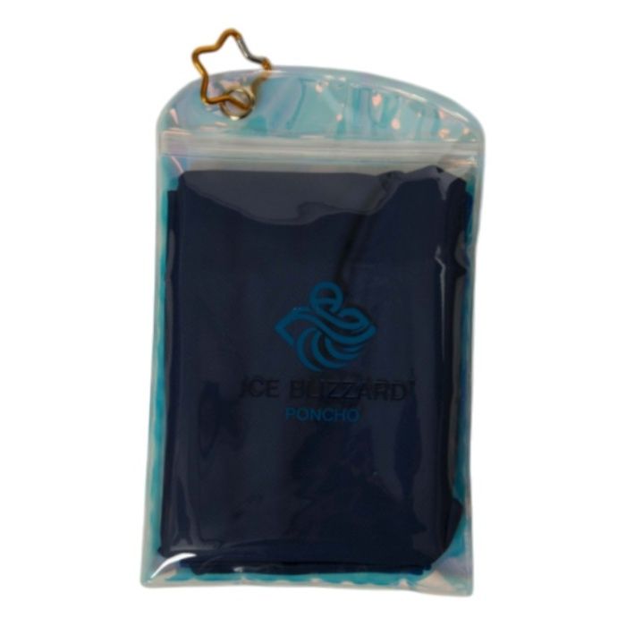ICE BLIZZARD PONCHO FREE ネイビーブルー