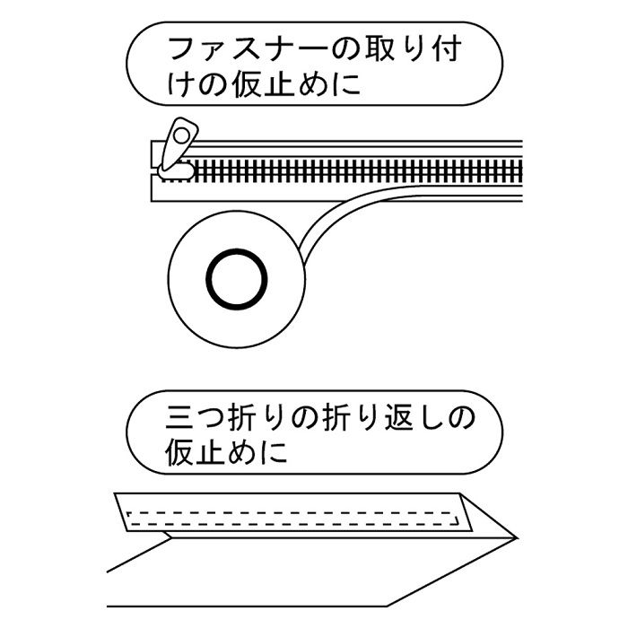 クロバー 熱接着両面テープ 5mm幅 77-960の説明画像4