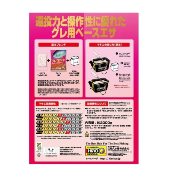 グレTEN エサの説明画像2