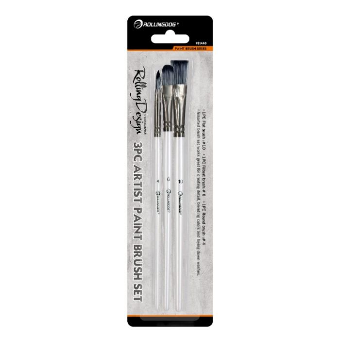 ROLLINGDOG アーティスト用絵筆3本セット 81440