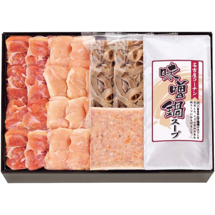 【SNKM-55SN】【お歳暮】名古屋コーチン味噌鍋セット-承り締切:2025年12月11日の説明画像2