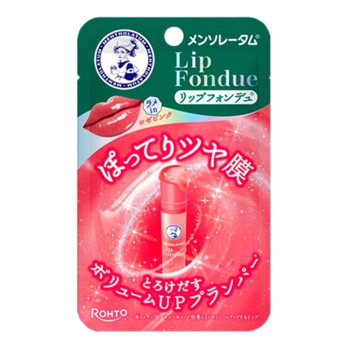 ロート製薬 メンソレータム リップフォンデュ ロゼピンク 3.2g フジョンフローラルの香り