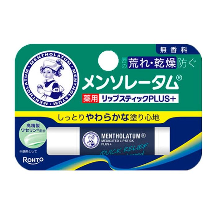 ロート製薬 メンソレータム 薬用リップスティック プラス 無香料 4.5g