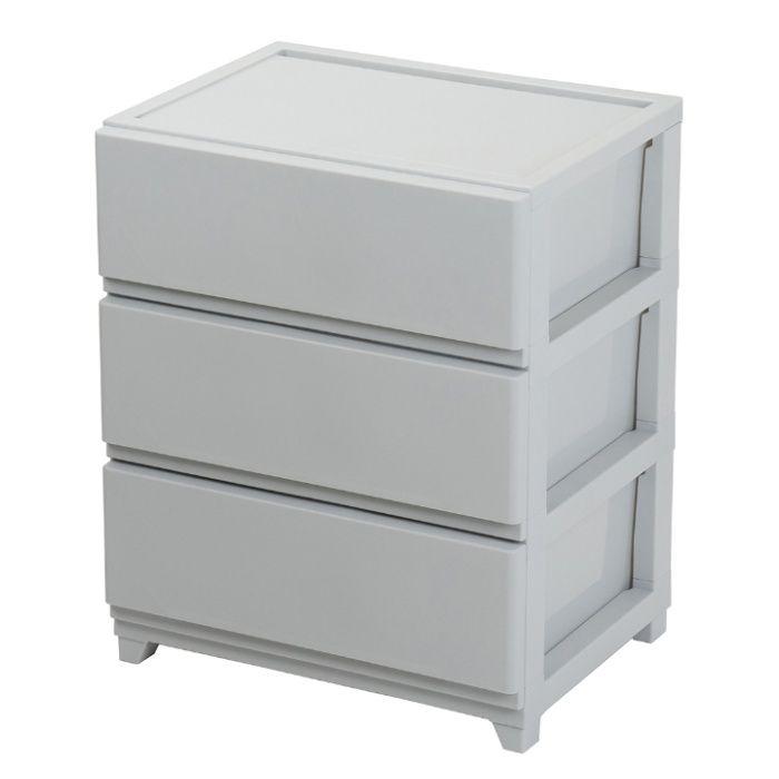 デコニーシーヴォワイド 3段　ライトグレー