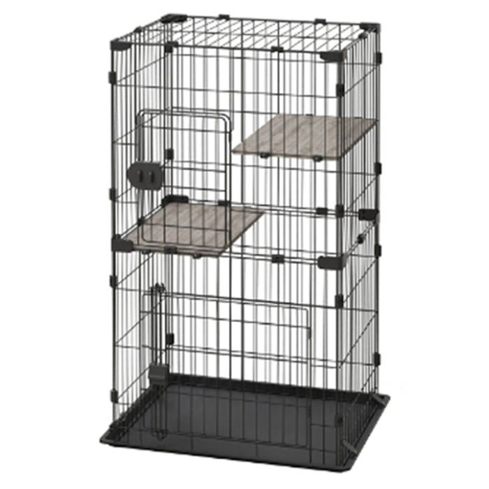 アイリスオーヤマ コンパクトキャットケージ2段 CCC-112の説明画像2