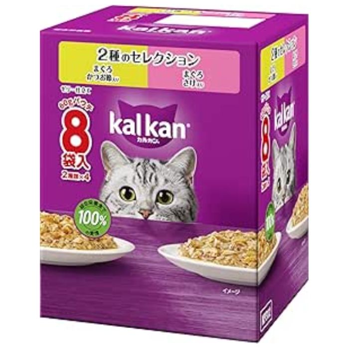 マースジャパン カルカンパウチ2種のセレクション　まぐろかつお節入り　まぐろさけ入り 60g8袋