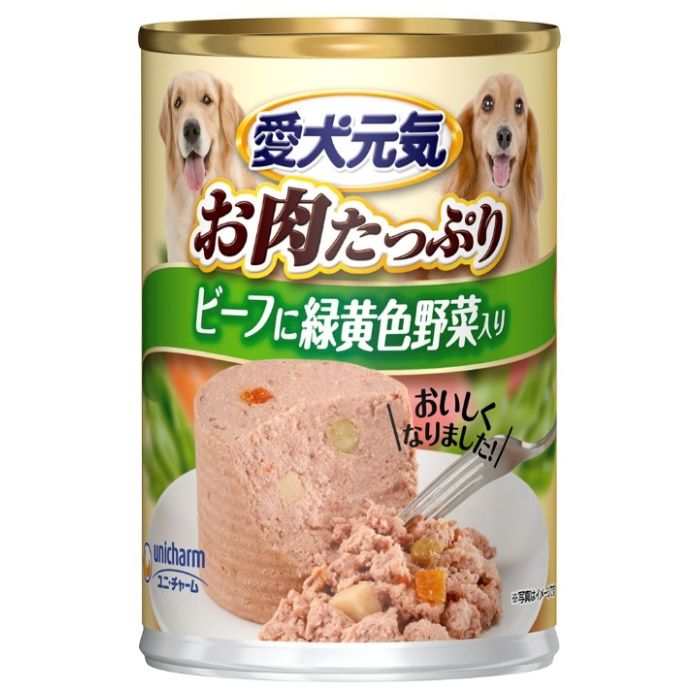 愛犬元気缶 味わい健康プラスビーフ野菜 375g
