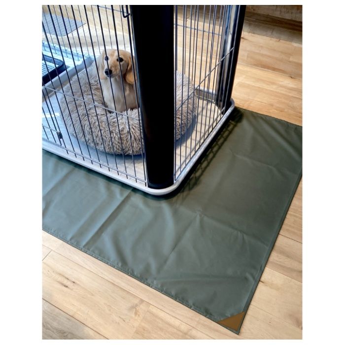 イノベックス PETまわりのフロアシート　アーミーグリーン 93×150cmの説明画像2