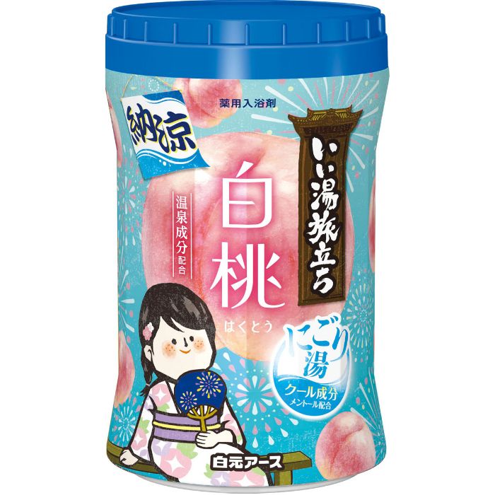 いい湯旅立ちボトル 納涼にごり湯白桃の香 500g