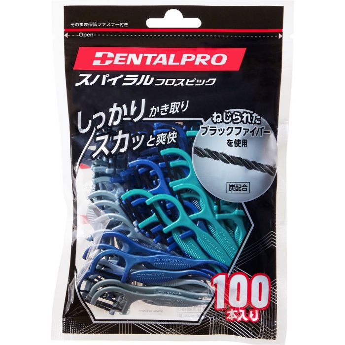 デンタルプロ スパイラルフロスピック 100本