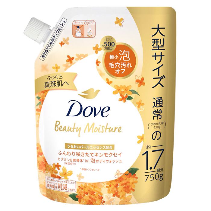 ダヴ ビューティモイスチャー泡ボディウォッシュキンモクセイ 詰替 750G
