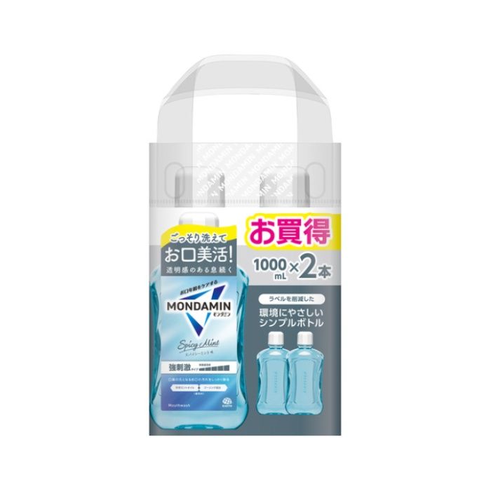 アース製薬 モンダミン スパイシーミント1000mL×2本