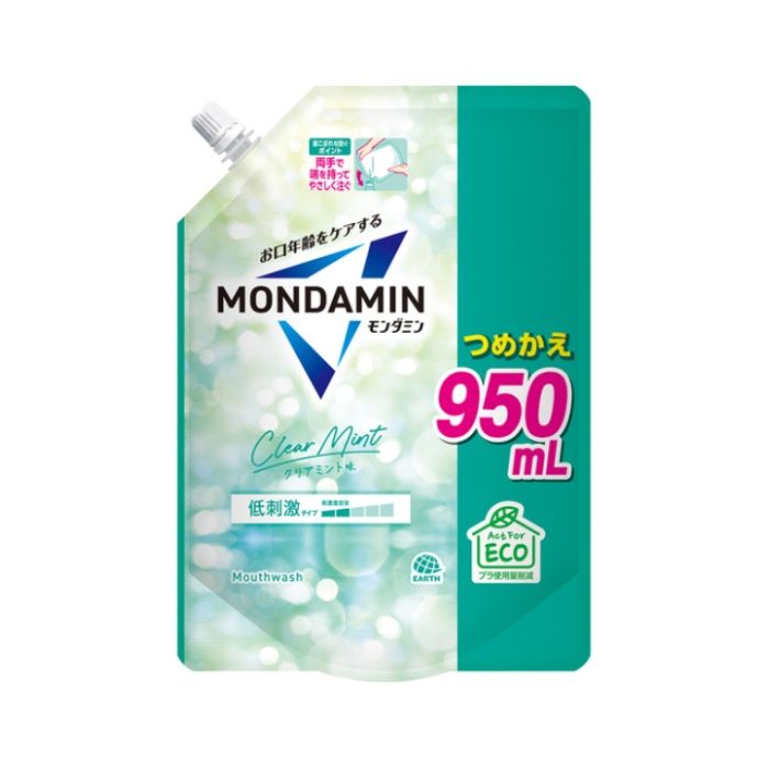 アース製薬 モンダミン クリアミントつめかえ950mL