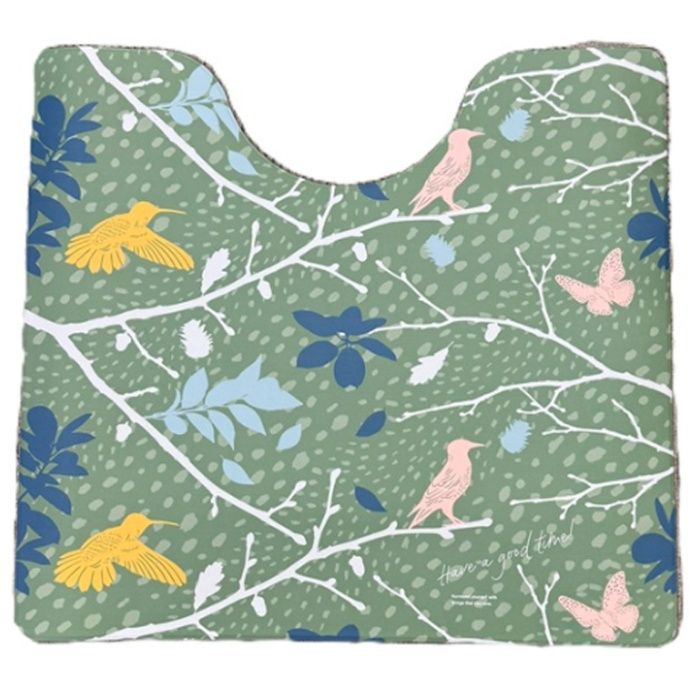 拭けるトイレマット バード　GN