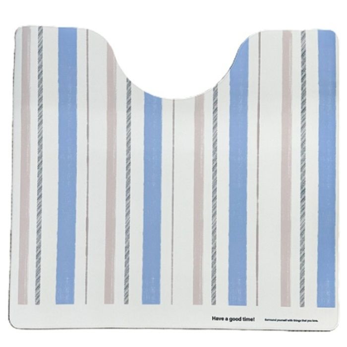 拭けるトイレマット ストライプ　LBL