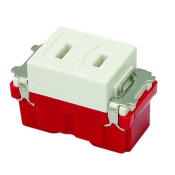 神保電器 埋込シングルコンセント(PW色) JEC-BN-5 PW