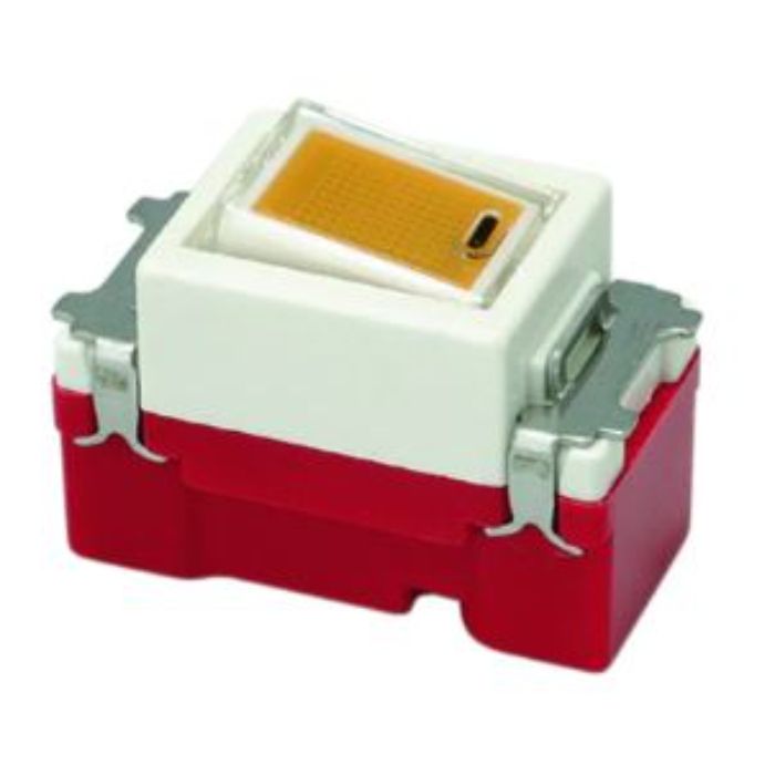 神保電器 ガイド用埋込オーロラマークスイッチ片切 JEC-BN-1MGR PW