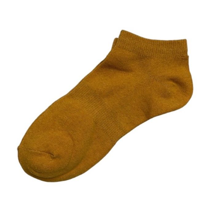 カラーショートソックス　23ー25 ライトマスタードの説明画像2