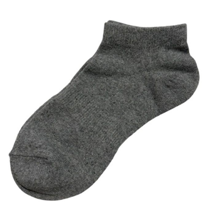 カラーショートソックス　23ー25 グレーの説明画像2