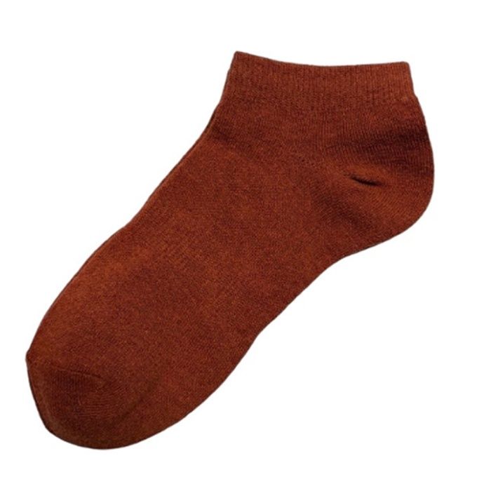 カラーショートソックス　23ー25 ライトオレンジの説明画像2