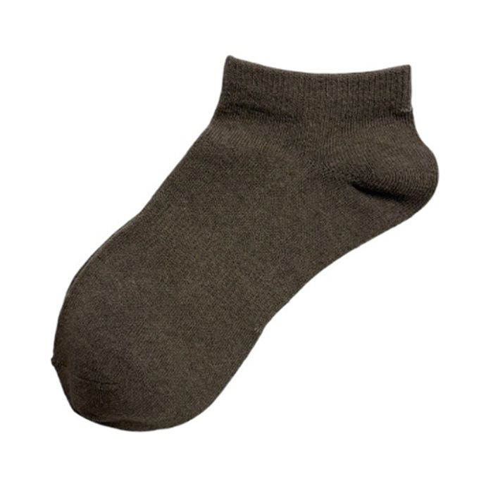 カラーショートソックス　23ー25 グレイッシュブラウンの説明画像2