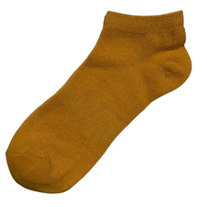 カラーショートソックス　25ー27 ライトマスタードの説明画像2