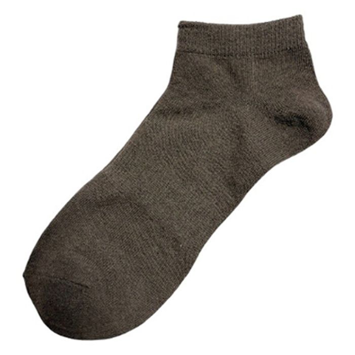 カラーショートソックス　25ー27 グレイッシュブラウンの説明画像2