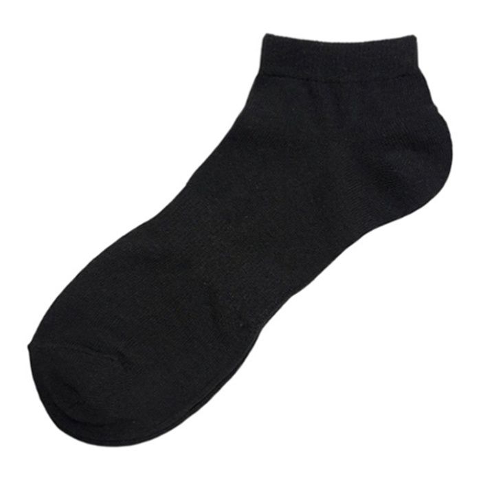 カラーショートソックス　25ー27 ブラックの説明画像2