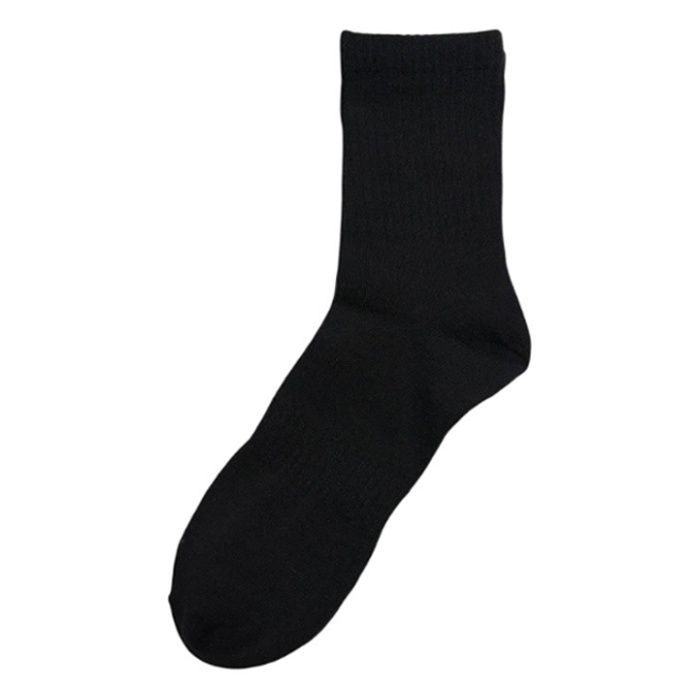 カラーハーフソックス　25ー27 ブラックの説明画像2