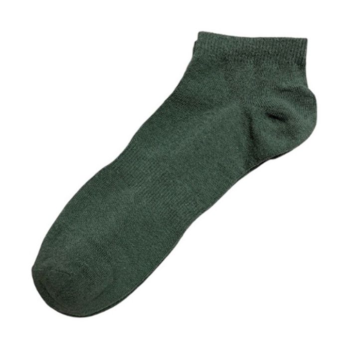 カラーショートソックス　27ー29 オリーブグリーンの説明画像2