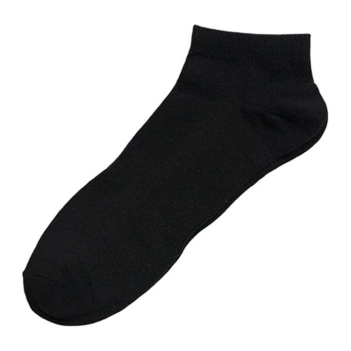 カラーショートソックス　27ー29 ブラックの説明画像2