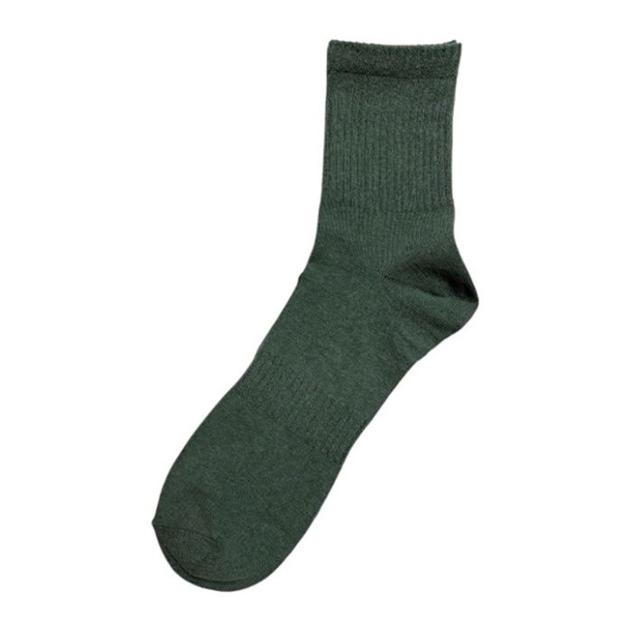 カラーハーフソックス　27ー29 オリーブグリーンの説明画像2