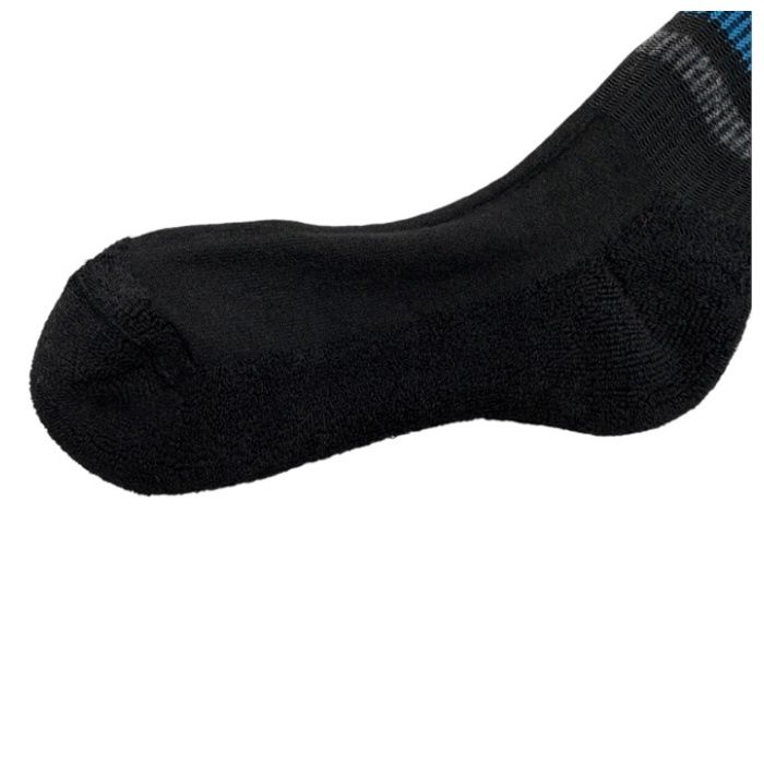 底パイルカラーハーフソックス　23ー25 ブラックの説明画像3